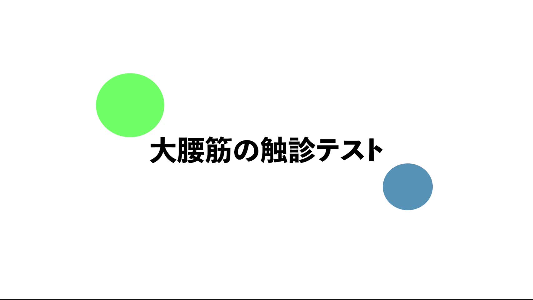 11．大腰筋の触診